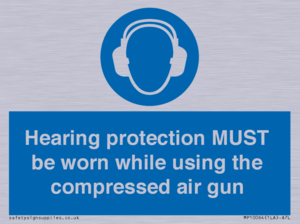 Hearing protection MUST be worn while using the compressed air gun
